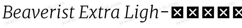Beaverist Extra Ligh字体转换